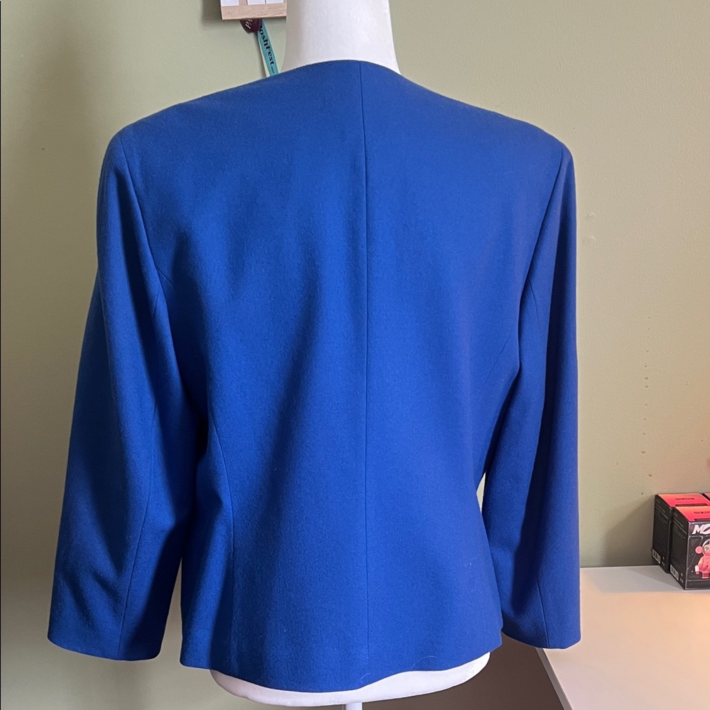 Pendleton Royal Blue Double-Breasted Blazer with Gold Buttons - Picture 3 of 5